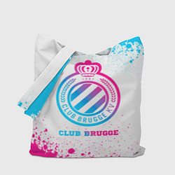 Сумка-шоппер Club Brugge neon gradient style