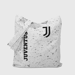 Сумка-шопер Juventus sport на светлом фоне вертикально, цвет: 3D-принт