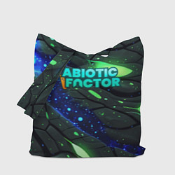 Сумка-шопер Abiotic Factor logo bright neon, цвет: 3D-принт