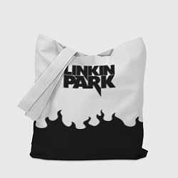 Сумка-шопер Linkin park rock fire, цвет: 3D-принт