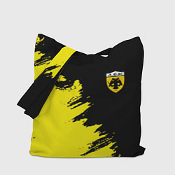 Сумка-шопер AEK sport color yellow, цвет: 3D-принт