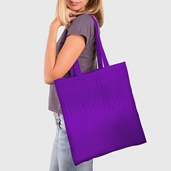 Сумка-шопер Фиолетовый текстурированный, цвет: 3D-принт — фото 2