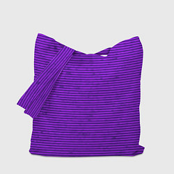 Сумка-шоппер Сочный фиолетовый в полоску