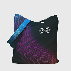Сумка-шоппер Exeed neon hexagon