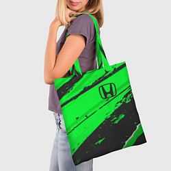 Сумка-шопер Honda sport green, цвет: 3D-принт — фото 2
