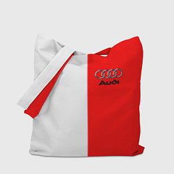 Сумка-шопер AUDI logo полосы, цвет: 3D-принт