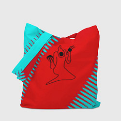 Сумка-шопер Kizaru abstract rap, цвет: 3D-принт