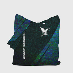 Сумка-шопер Black Sabbath glitch blue, цвет: 3D-принт