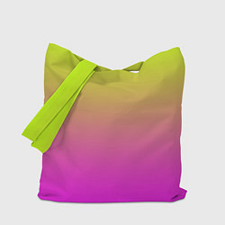 Сумка-шопер Градиент яркий, цвет: 3D-принт