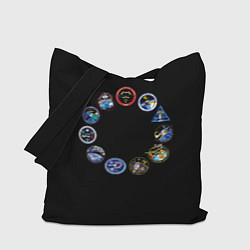 Сумка-шоппер NASA круг логотипов