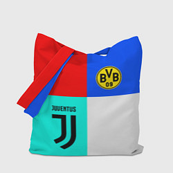Сумка-шопер Juventus x Borussia, цвет: 3D-принт