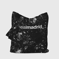 Сумка-шопер Real Madrid black ice, цвет: 3D-принт