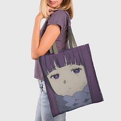 Сумка-шопер Fern Sad Face, цвет: 3D-принт — фото 2
