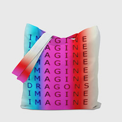 Сумка-шоппер Imagine Dragons neon rock
