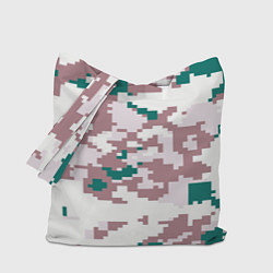 Сумка-шопер Пиксельный камуфляж европа, цвет: 3D-принт