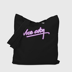 Сумка-шопер Vice city logo neon, цвет: 3D-принт