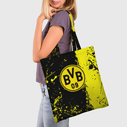 Сумка-шопер Borussia fc краски, цвет: 3D-принт — фото 2