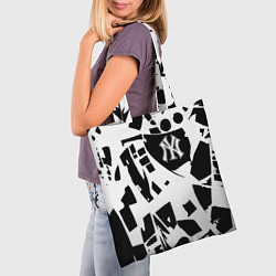 Сумка-шопер New York yankees - abstraction, цвет: 3D-принт — фото 2