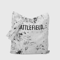 Сумка-шоппер Battlefield dirty white craters