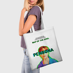 Сумка-шопер BTS Jimin Persona - кто я иероглифами, цвет: 3D-принт — фото 2