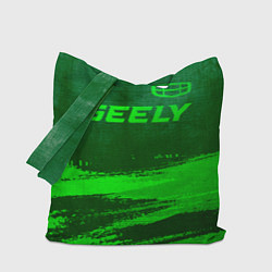 Сумка-шоппер Geely - green gradient посередине