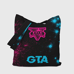 Сумка-шоппер GTA - neon gradient по-центру