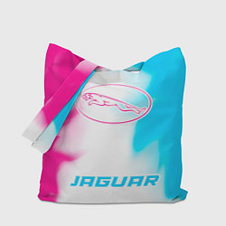 Сумка-шопер Jaguar neon gradient style по-центру, цвет: 3D-принт