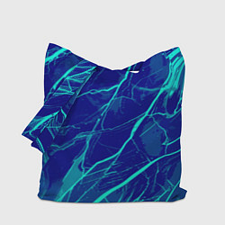 Сумка-шоппер Яркий сине-голубой абстрактная текстура