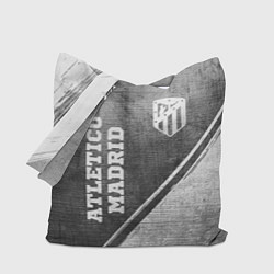 Сумка-шоппер Atletico Madrid - grey gradient вертикально