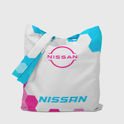 Сумка-шоппер Nissan neon gradient style по-центру