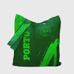 Сумка-шоппер Porto - green gradient вертикально