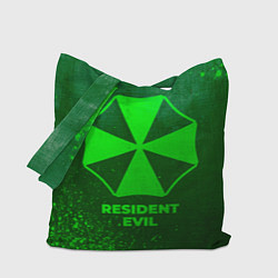 Сумка-шопер Resident Evil - green gradient, цвет: 3D-принт