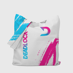 Сумка-шопер Deadlock neon gradient style вертикально, цвет: 3D-принт