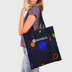 Сумка-шопер Deadlock logo текстурные плиты, цвет: 3D-принт — фото 2