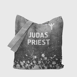 Сумка-шоппер Judas Priest - grey gradient посередине