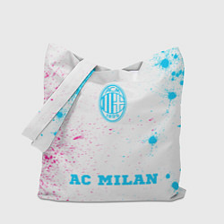 Сумка-шопер AC Milan neon gradient style по-центру, цвет: 3D-принт