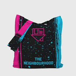 Сумка-шопер The Neighbourhood - neon gradient по-центру, цвет: 3D-принт