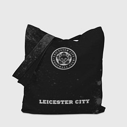 Сумка-шоппер Leicester City sport на темном фоне по-центру