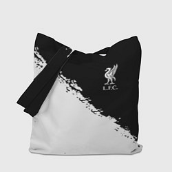 Сумка-шопер Liverpool fc белые краски, цвет: 3D-принт