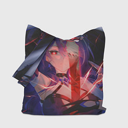 Сумка-шопер Honkai Star Rail Black Swan beauty, цвет: 3D-принт
