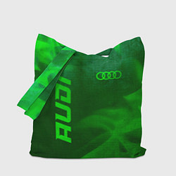 Сумка-шопер Audi - green gradient вертикально, цвет: 3D-принт