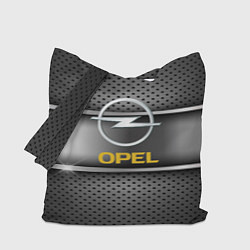 Сумка-шопер Opel carbon metal steel, цвет: 3D-принт