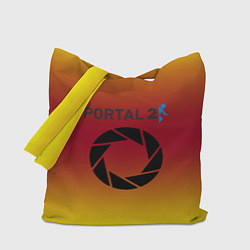 Сумка-шопер Portal 2 gradient, цвет: 3D-принт