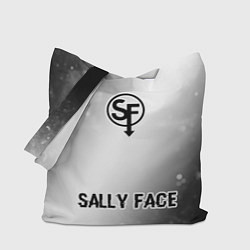 Сумка-шоппер Sally Face glitch на светлом фоне по-центру