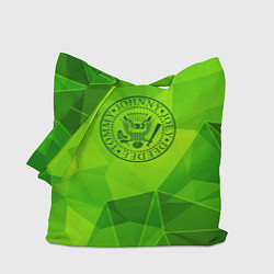 Сумка-шопер Ramones green poly, цвет: 3D-принт