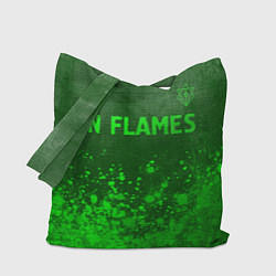 Сумка-шоппер In Flames - green gradient посередине