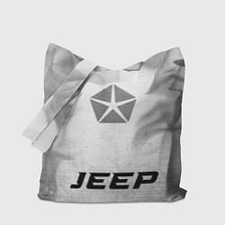 Сумка-шопер Jeep - white gradient по-центру, цвет: 3D-принт