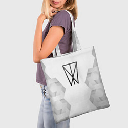 Сумка-шопер Within Temptation white poly, цвет: 3D-принт — фото 2