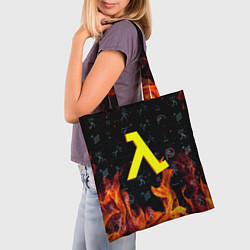 Сумка-шопер Half life fere steel, цвет: 3D-принт — фото 2