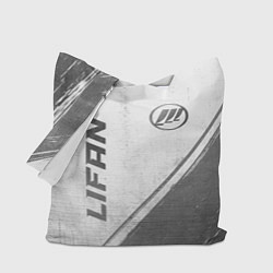 Сумка-шопер Lifan - white gradient вертикально, цвет: 3D-принт